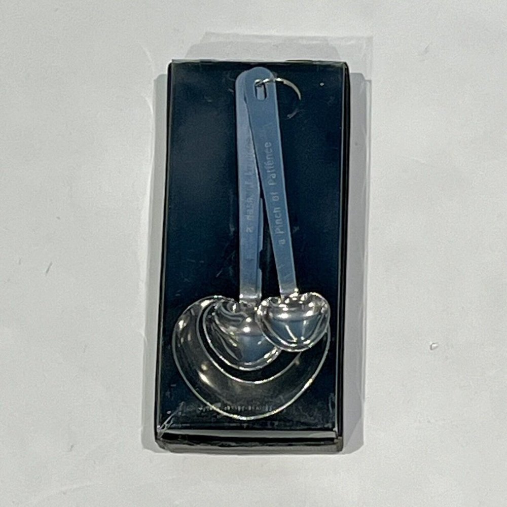 Kate Aspen Love Beyond Measure Heart Shaped Measuring Spoons Open Box